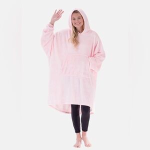 The Comfy Dream Cozy Pink Oversized Hoodie Blanket
